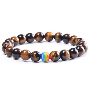 Pulsera <span class=keywords><strong>de</strong></span> arcoíris <span class=keywords><strong>de</strong></span> Orgullo Gay, difusor <span class=keywords><strong>de</strong></span> piedra <span class=keywords><strong>de</strong></span> <span class=keywords><strong>Lava</strong></span>, Ojos <span class=keywords><strong>de</strong></span> tigre Natural, cuentas <span class=keywords><strong>de</strong></span> energía, 8 MM, gran oferta - Product Image 5