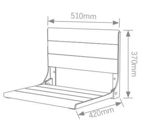 Wholesale Modern Design Stainless Steel Disabled Wall Mounted Shower Chair Hospital Elderly Bathroom <strong>Bath</strong> Folding <strong>Seats</strong> - Product Image 6