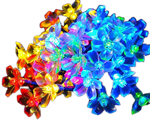 Guirlande lumineuse LED Fée des fleurs de cerisier 20 LED, étanche, solaire, pour extérieur, Noël, Halloween, décoration de jardin et pelouse, pour la saison printanière - Product Image 3