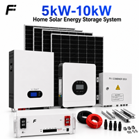 Système solaire hybride 5 kW, système solaire hybride pour maison 10 kW, système de batterie solaire