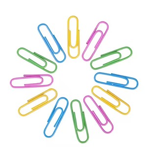 Clip de reliure pratique pour le bureau/l'école motif coloré <span class=keywords><strong>PVC</strong></span> plastique métal aimant organisation pratique Clips à revêtement de couleur - Product Image 2