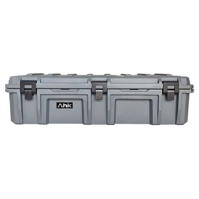 Boîte de rangement étanche OEM personnalisée pour l'extérieur de 110 litres Ensemble d'outils à usage intensif boîte à outils en plastique pour toit de chargement