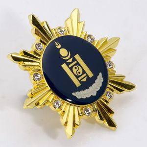 <span class=keywords><strong>Créations</strong></span> personnalisées de badges en résine plaquée or pour célébrations honorifiques - Product Image 5