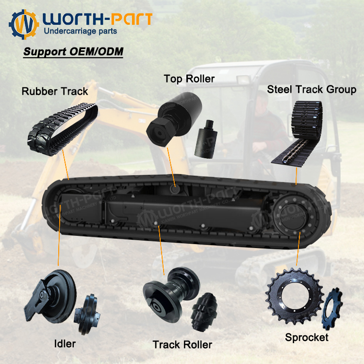 Lower Roller 9106668 for Hitachi Excavator EX20UR EX22 EX25