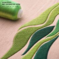 Fil à broder en coton OEKO-TEX Standard 100, 32S, 2 brins, 297 couleurs, 3000 yards, vente en gros, OEM