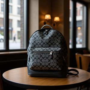 Men's <b>Backpack</b> <b>Large</b> Capacity Waterproof PVC Canvas Lining For Leisure Travel Summer 2023 - Product Image 2
