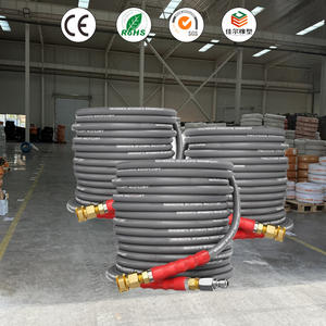 Manguera rociadora de alta presión para lavado de coches con alambre de acero HDPE de goma profesional de 50m al por mayor - Product Image 1