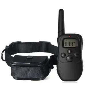 300m Electric Dog Training Collar Pet Remote Control with LCD Remote for All Size Shock Vibration Sound Pet Collar