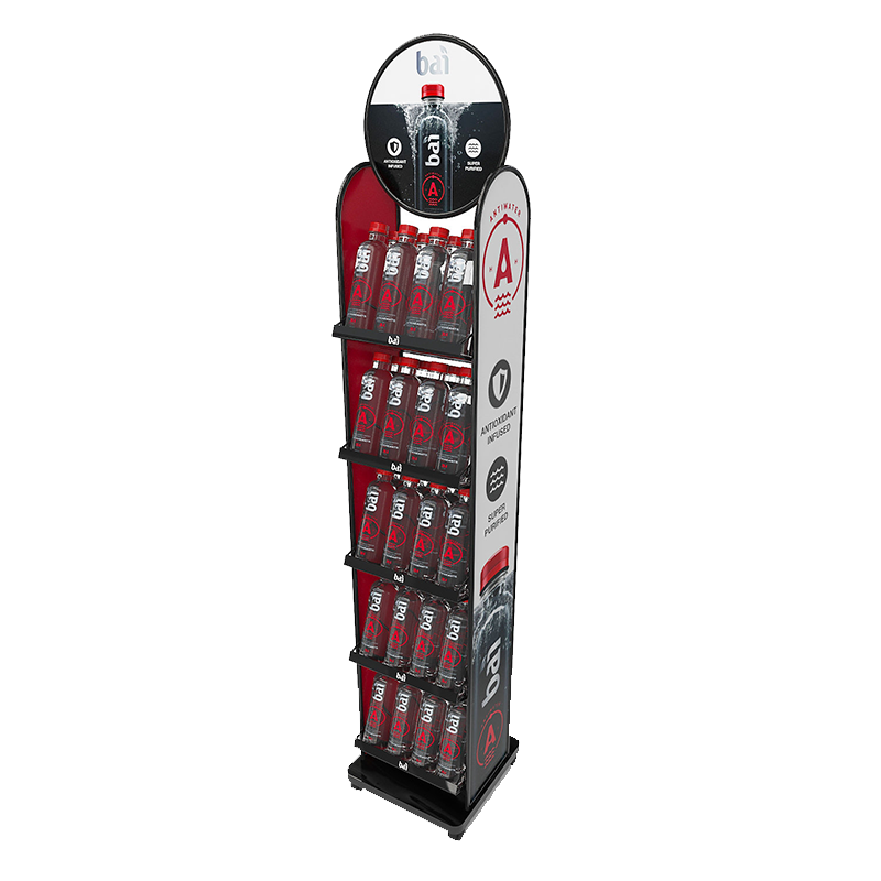 Apache Fashion Customizable Metal Mineral Water Display Stand for Supermarkets — view 5