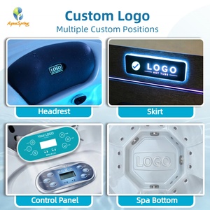 Jacuzzi de Alta Calidad para 3 Personas, Bañera de Hidromasaje de Esquina para Exteriores, Bañera de Hidromasaje de Acrílico Aristech, Bañera de Hidromasaje Independiente - Product Image 6