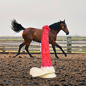 NNSX - Tapón Anal de Silicona Líquida Realista de 9.7 Pulgadas, Dildo de Estimulación para Adultos con Diseño de Caballo, para Mujeres y Hombres, Juguetes Sexuales - Product Image 1