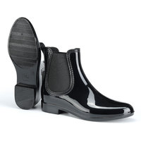 Bottes Chelsea courtes en PVC antidérapantes pour femme, chaussures de pluie, imperméables, vente en gros