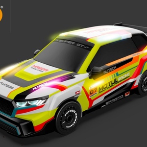 Coches RC de Alta Velocidad a Escala 1/20, Modelo Eléctrico, Juguete de Acrobacias sobre Riel, Potente Derrape en las Cuatro Ruedas, Carreras para Niños, Incluye Control Remoto - Product Image 6