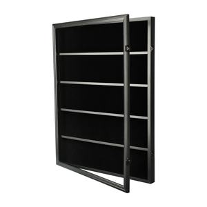35 phân loại thẻ sưu tập hiển thị khung dọc màu đen tủ tường có thể khóa thẻ thể thao hiển thị trường hợp với <span class=keywords><strong>Acrylic</strong></span> rõ ràng - Product Image 2