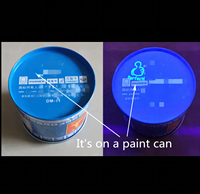 Encre invisible UV pour impression de sécurité anti-contrefaçon sur papier, cuir, plastique, métal, verre, utilisation avec imprimante à écran