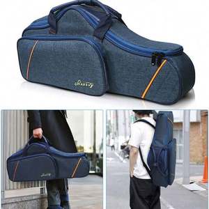 Бесплатный образец BSCI альт-саксофон рюкзак для переноски легкие индийские ремни внешний карман сумка для саксофона - Product Image 2