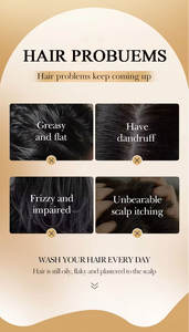 Kollagen-Haarmaske Pflegende Erfrischende Ölkontrolle Anti-Haarausfall Anti-Schuppen-<span class=keywords><strong>Shampoo</strong></span> Haarpflege-Set - Product Image 3