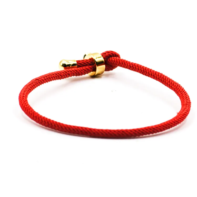 stainless steel fashion jewelry 2023 wholesale hot selling gifts red string bracelet gold plated friendship red rope bracelet