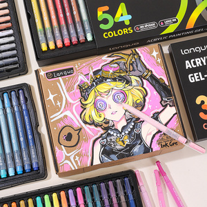 Koleksi Pulpen Gel Sanrio Random Lucu Kartun Anime Kotak Misteri Set Alat Tulis Ulang Tahun Anak 6 Warna Plastik 1.0mm Pulpen Jurnal - Product Image 2