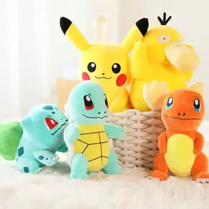 Pikachua mainan mewah, mainan desain baru, boneka Anime pokemon, hadiah ulang tahun Halloween, hadiah Natal untuk anak-anak