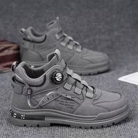 Nouvelles Bottes Respirantes en Cuir Style Britannique pour le Travail et les Activités de Plein Air – Idéales Printemps-Automne et Été