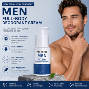 Crema Desodorante Corporal para Hombre 50g Fórmula Natural Secado Rápido Aroma Fresco Natural Control Potente del <span class=keywords><strong>Sudor</strong></span> - Product Image 6