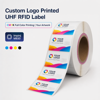 Tag RFID Mini UHF M830 dengan Logo Custom, Cetak CMYK Full Color, Tahan Air, untuk Perhiasan, Kacamata, Toko Optik, dan Display Merek