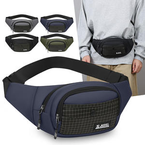 Bolso de pecho deportivo para hombre S Sport, nailon, multicapa, portátil, para uso diario al aire libre, gris, negro, verde militar, azul oscuro - Product Image 1