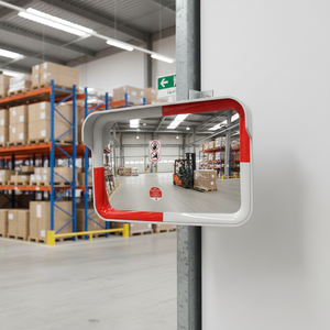 Espejo de Seguridad Vial Ileritraffic 40 x 60 cm (Blanco/Rojo) 12265 TGA, Antideslumbrante, Acrílico de 2 mm, Respaldo de ABS, 3.6 kg - Product Image 3
