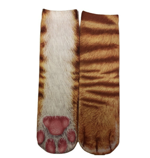 Chat fleur marron