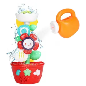 2022 çiçek banyosu oyuncaklar küvet oyuncaklar bebekler için bebekler çocuklar 2 3 4 yaşındaki kız erkek hediyeler 1 mini yağmurlama 2 oyuncaklar bardak