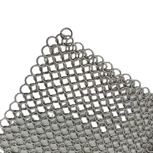 Factory Manufacturer Stainless Steel304 Decorative Chainmail Mesh Decorative Ring Mesh