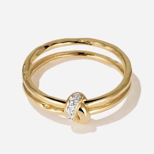 14K Vàng Phòng Thí Nghiệm Grown Topaz Nhẫn Với Hai Vàng Kết Nối Thời Trang Ngón Tay Nhẫn Thiết Kế Đồ Trang Sức 925 Bạc Nhẫn Đẹp - Product Image 1