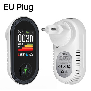 4-in-1 Carbon Monoxide conbustible Gas Detector được xây dựng trong màn hình báo động Plug-in hiển thị với độ ẩm cảm biến nhiệt độ co - Product Image 3