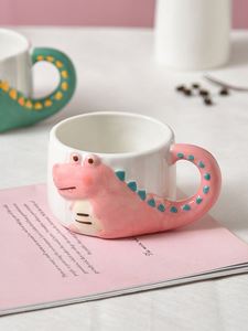 Tasse en céramique motif petit crocodile mignon, idéale pour les fêtes et les cadeaux – Offre spéciale - Product Image 6