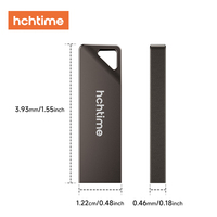 Vente directe d'usine, clé USB 2.0 1 Go élégante et compacte en métal, stockage de données, clé USB personnalisée pour PC, ordinateur portable