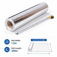 Barrière radiante moderne en PET et métal pour bâtiments, isolation thermique en tissu tissé perforé en aluminium