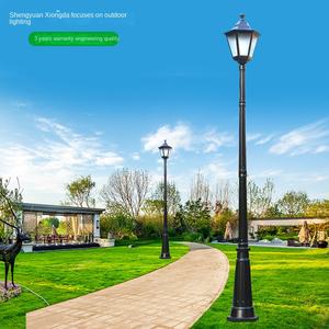 โคมไฟเหล็กหล่อสไตล์วินเทจสำหรับสวนเสาไฟสวนดีไซน์ใหม่ - Product Image 2