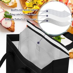 Sac de <span class=keywords><strong>livraison</strong></span> de nourriture rapide personnalisé en aluminium jetable, isolé thermiquement, pour la <span class=keywords><strong>livraison</strong></span> de nourriture chaude et froide, de boissons - Product Image 5