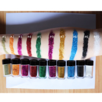 Großhandel Custom Vegan Water proof Shimmer Lidschatten Puder Günstiger Glitter Lidschatten Puder mit OEM Service Machen Sie Ihr eigenes Logo