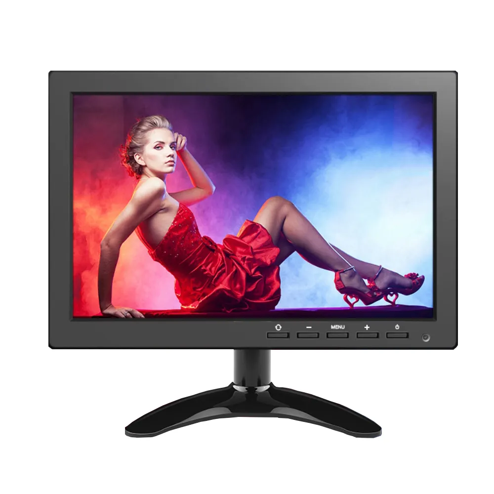 10.1 inch Portable Monitor 1024 X 600 HD LCD Display Computer LED Car Monitor Driving recorder Security Monitoring