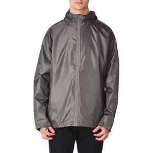 2025 extérieur hommes toile sport coupe-vent veste sport décontracté fermeture éclair avec col montant OEM pulvérisation conception pour l'alpinisme - Product Image 1
