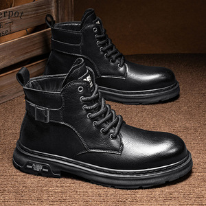 Botas de Trabajo Casuales de Piel Auténtica, Impermeables, Cálidas y Cómodas para Invierno, Unisex, Más Vendidas - Product Image 5