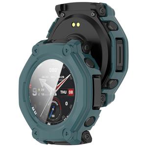 Cubierta protectora de pantalla de parachoques de carcasa dura completamente cubierta para <span class=keywords><strong>Amazfit</strong></span> <span class=keywords><strong>T</strong></span>-<span class=keywords><strong>Rex</strong></span> 3 <span class=keywords><strong>Pro</strong></span> 48mm <span class=keywords><strong>2</strong></span> en 1 funda protectora de vidrio PC - Product Image 2