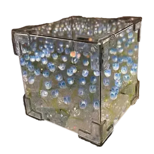 Tulipán cubo mágico luz nocturna novedad regalo de boda con tema <span class=keywords><strong>del</strong></span> <span class=keywords><strong>mar</strong></span> hecho a mano PVC Naturaleza muerta patrón para el Día de San Valentín - Product Image 1