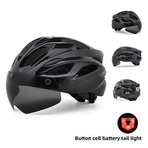 Casco <span class=keywords><strong>de</strong></span> Ciclismo <span class=keywords><strong>de</strong></span> Montaña Unisex Barato al por Mayor <span class=keywords><strong>de</strong></span> Fábrica con Luces, Cierre Magnético Transpirable y 18 Ventilaciones - Product Image 4