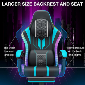 Massage Lumber <strong>Cushion</strong> 2 Players <strong>Games</strong> Best Choose Gaming Racing <strong>Chairs</strong> Cool RGB Lights Gaming <strong>Chair</strong> Sports <strong>Games</strong> <strong>Chair</strong> - Product Image 2