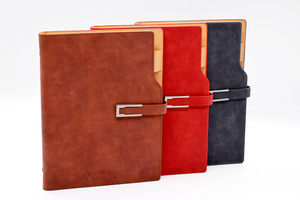 Wholesale Hardcover PU Leather Metal <b>Magnetic</b> Buckle Custom Flipbook Journal Business Diary Loose-Leaf Notebook Students - Product Image 2