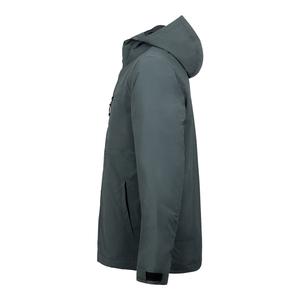 High Quality Custom Casual Men's Winter <strong>Jackets</strong> <strong>Grey</strong> Soft Shell Fleece Hood Thick Zip <strong>Waterproof</strong> Breathable Outdoor Wholesale - Product Image 3