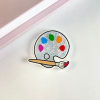 Porte-badge rotatif rétractable à motif de dessin animé pour enseignants et étudiants